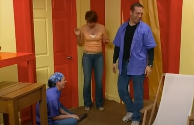 The home owners were forced to simply laugh along in utter shock when it was revealed to them, with one exclaiming: 'Oh my God!'