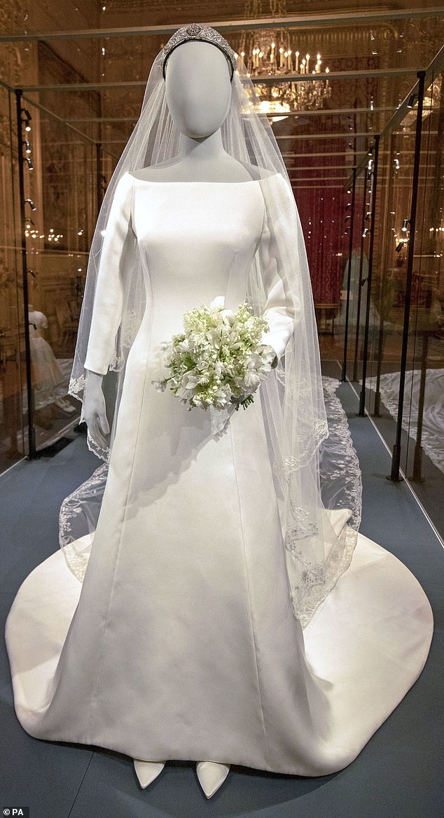 The city girl-turned-duchess wore a Audrey Hepburn-inspired floor-length gown crafted by French fashion house Givenchy and Clare Waight Keller, their first female artistic director