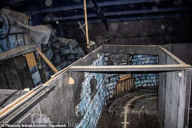 Even the tracks for Shrieksville are still visible in pictures