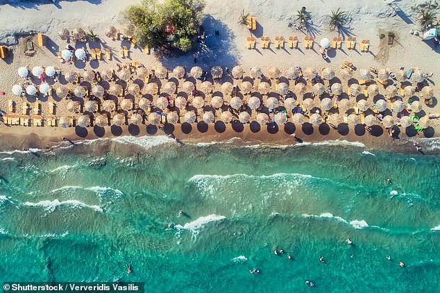 Tolo Bay, on the Peloponnese peninsula in Greece