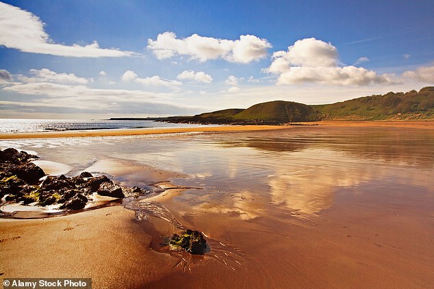Coldingham Sands in the Scottish Borders