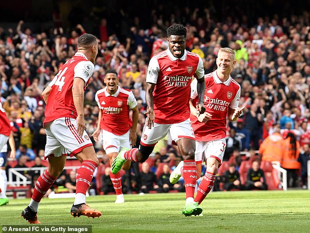 Partey played 40 matches for Arsenal that season and scored in their win over Tottenham, underlining his importance to Arteta's team