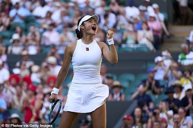 Emma Raducanu had a similar interruption from merry spectations on No1 Court on Monday