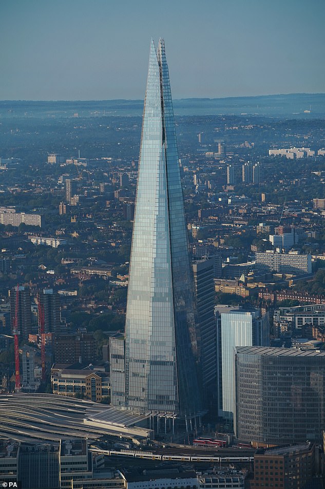 The Shard stands at 309.6 metres tall and has 95 floors, making it the tallest building in the UK and the fourth tallest in Europe and has in the past held many showbiz parties