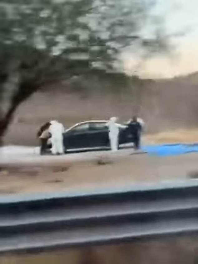 Forensic experts searched an abandoned car after the students were reported missing