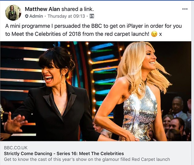 In another post, Howarth told his followers that he had 'persuaded' the BBC to launch a spin-off show on BBC iPlayer