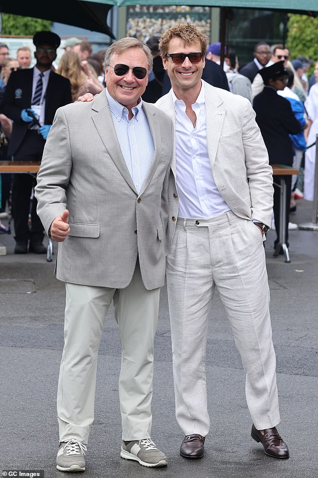 He was joined by Danny Ramirez with the pair posing for a fun photo outside