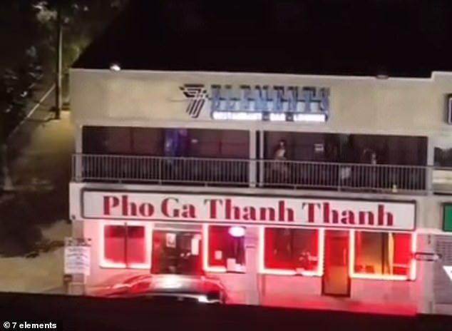 The shooting occurred at 7 Elements bar, which is on the second floor of the building. It's unclear if the bar was still open when shots were fired