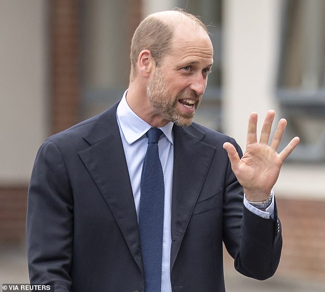 Prince William wished the women's Welsh football team good luck ahead of their Euros debut at 5pm today