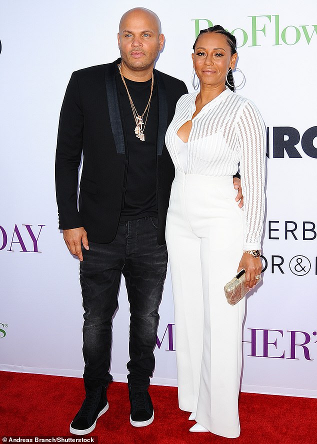 Mel B is pictured with her ex-husband Stephen Belafonte in 2016
