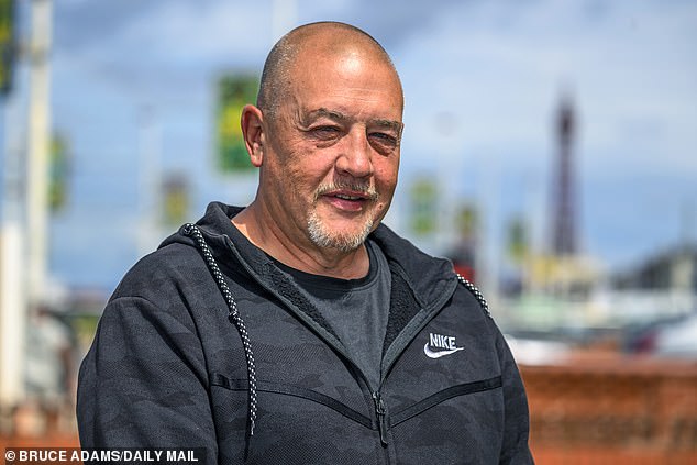 John George, from Glasgow, there would be 'thousands' of people trying to get on rides at Pleasure Beach in its heyday but says on his visit this year his kids were sometimes the 'only ones' on the rides