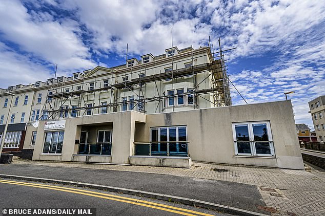 Police found a cannabis farm at the New Mayfair Hotel in November last year