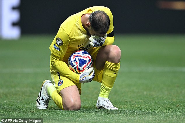 Gianluigi Donnarumma was left in tears after the freak accident that resulted in the injury