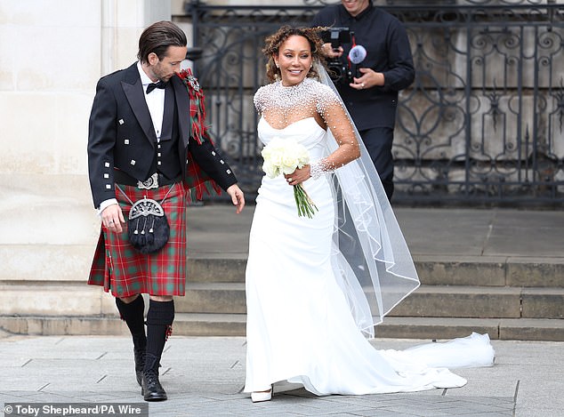 Former Spice Girl and pal of Emma's - Mel B - tied the knot today in a lavish ceremony at St Paul's Cathedral in London