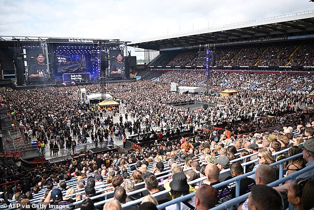 Huge crowds were seen packing into Villa Park for the Back to the Beginning show - taking place in Ozzy's hometown
