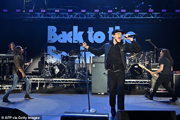 Yungblud, whose full name is Dominic Harrison, was seen on stage rehearsing ahead of the momentous night