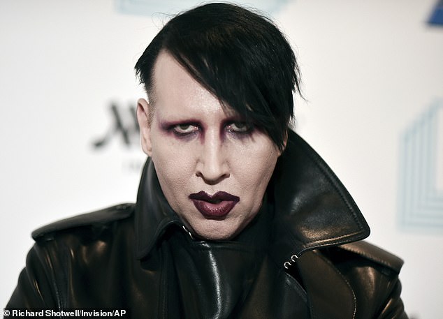 However, there was one divisive moment during the concert as Marilyn Manson (pictured) featured in a video paying tribute to Ozzy after being marred in controversy