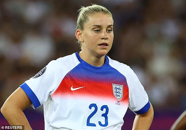 Alessia Russo had had a goal ruled out in the first half by VAR on a frustrating night for England