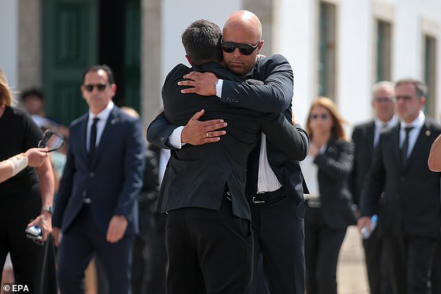 Liverpool FC head coach Arne Slot was one of the mourners at the packed funeral service which was so well attended, those grieving were forced to stand outside