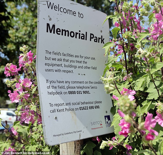 The town park is a hotbed for antisocial behaviour according to residents
