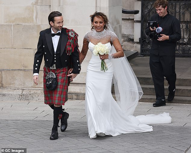 Then newlyweds had said I Do in front of their nearest and dearest at the dazzling ceremony