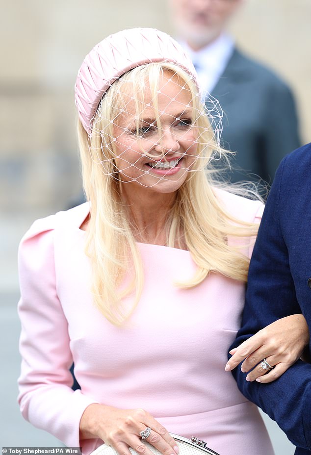 Emma Bunton was the only Spice Girl in attendance, and she led the celebrity guests in leaving the venue after watching Mel walk down the aisle for the third time