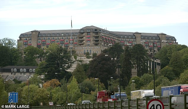 The Celtic Manor Resort has eight restaurants, five bars, three golf courses, tennis courts, a spa with two pools, whirlpools, saunas and steam rooms