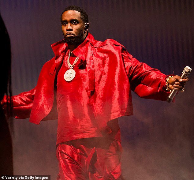 Also this week, her ex Sean 'Diddy' Combs was acquitted of the most serious charges of racketeering conspiracy and sex trafficking during his New York trial; seen in 2023 in New Jersey