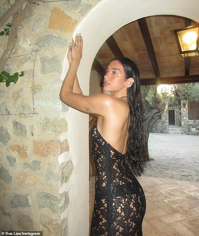 The see-through frock revealed Dua's matching underwear underneath, which she rocked with complete confidence