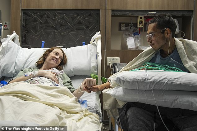 In the heartbreaking video, Tanner said that his daughter likely would have no memories of him because of how young she would be when he died; the pair seen with newborn daughter in May