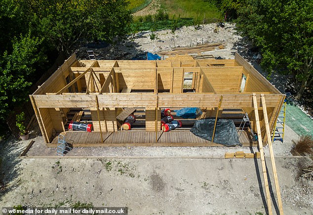 Despite the facilities to make the cabin habitable, the couple, who have lived in the area for 35 years, claim they had no intention of living in it