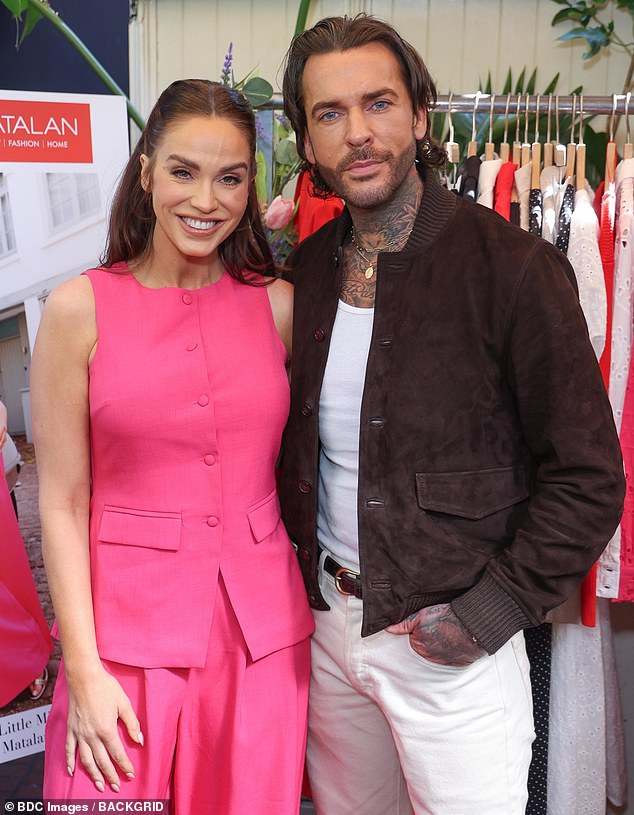 Last year, the Newcastle-born star revealed that she wouldn't say no to Strictly, but admitted dancing wasn't her strong suit (pictured with Pete)