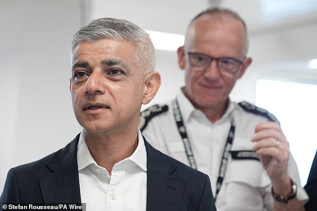The 14 police and crime commissioners also hit out at Mayor of London Sir Sadiq Khan’s (pictured left) backing for the decriminalisation of possession of small amounts of the drug