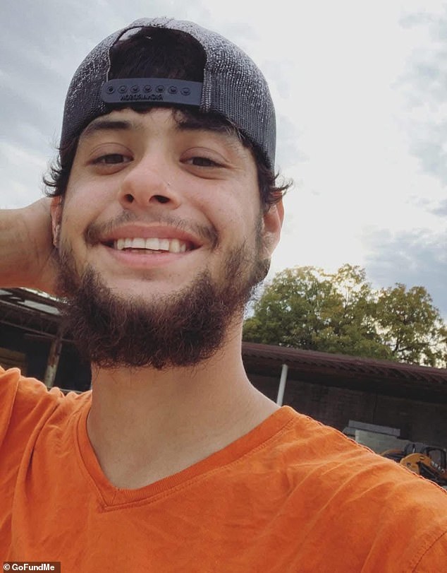 In a final act of heroism, Ryan (pictured) punched through a window to help his fiancée, their children and his mother escape to the roof