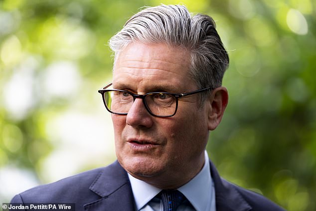 As Sir Keir Starmer marks one year in Downing Street this weekend, the poll found the Prime Minister's personal approval rating had slumped to an all-time low of -43