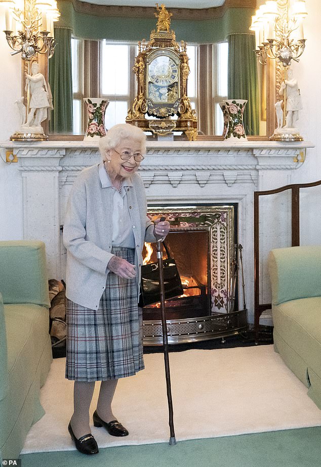 The last picture of the Queen. She made her uncharacteristically blunt remarks just a month before she died