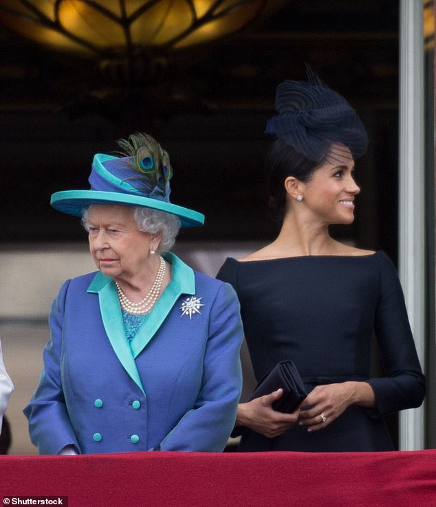 The Queen and Meghan together in July 2018. Queen Elizabeth's animosity towards the Duchess of Sussex was widely documented