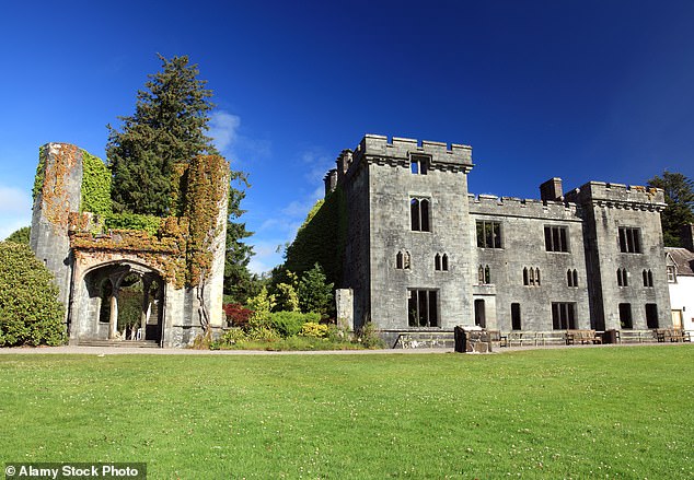 The ruins of Castle Cary in Creetown, Dumfries and Galloway
