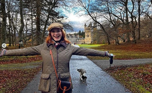 Christina Hendricks got to see castles up close while filming in Scotland and has enjoyed repeat visits, such as the image above, to Royal residence Balmoral Castle