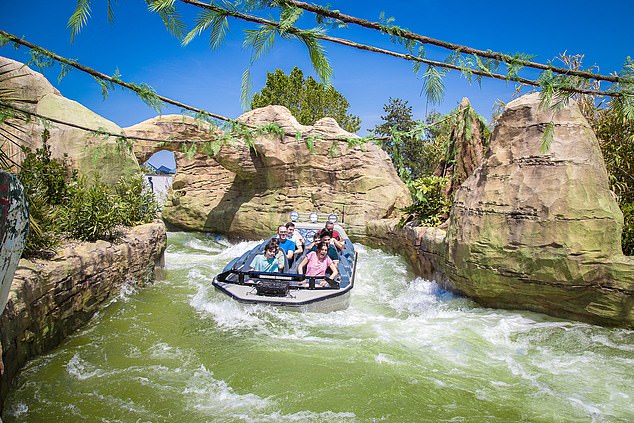 It's one of Europe's most ambitious theme park rides to date, combining the soaking chaos of a white-water rapids ride with the G-force drama of a rollercoaster