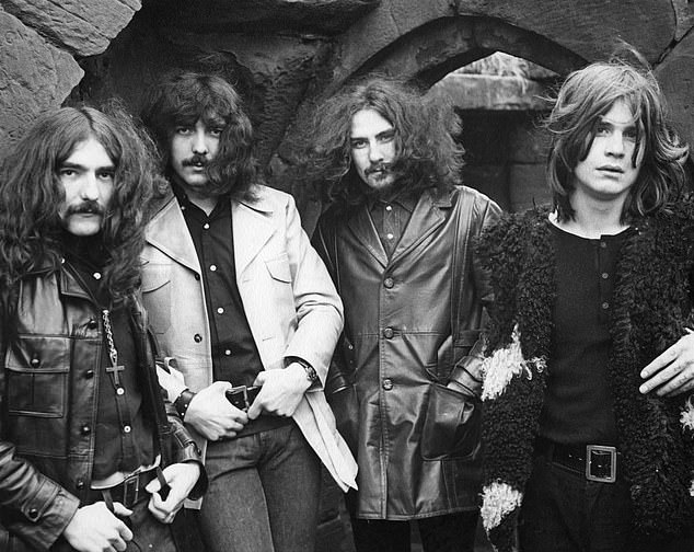 Black Sabbath were originally formed in Birmingham in 1968 (pictured L-R: founding members Geezer Butler, Tony Iommi, Bill Ward and Ozzy Osbourne)