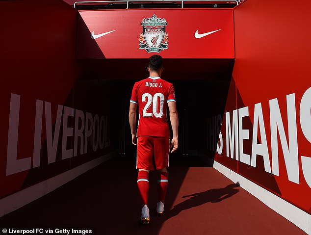 Jota was synonymous with the No 20 shirt during his time as a Liverpool player