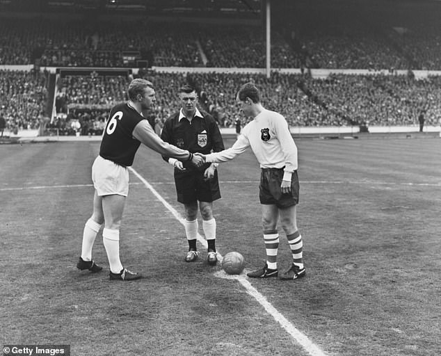 West Ham and England legend Bobby Moore (L) is widely seen as his country's best ever defender