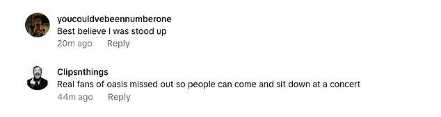 She divided fans in the comments as some agreed with her, saying: 'why is no one singing!'