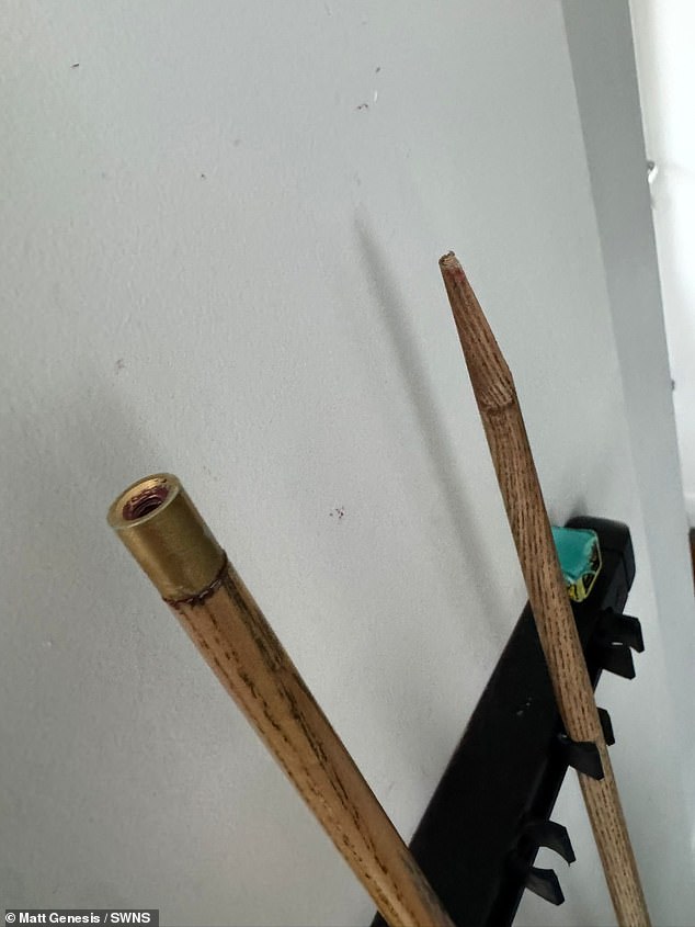 Pool cues were also damaged in the chaos which has been likened to 2012 teen movie Project X
