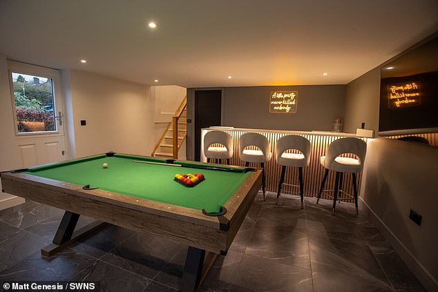 The home includes pool tables and a hot tub. Airbnb said it had looked in to the situation and found the booking had been made through a third party, with no reservations made for the property on its platform
