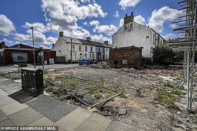Building were seen left crumbling and bits of wasteland had fly-tipping dumped on them