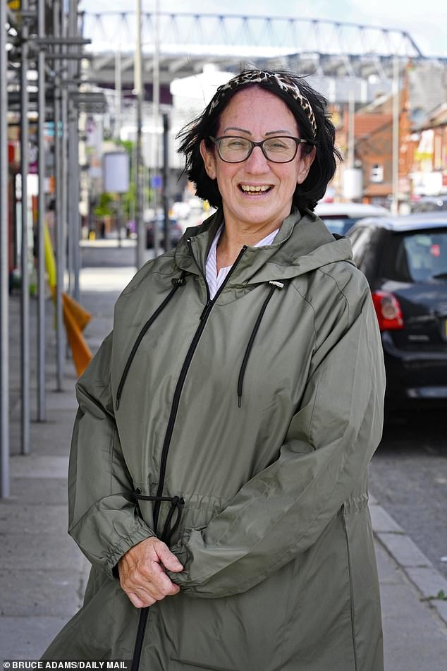 Jackie Barcas, 62, said the town was 'not as bad' as it was being made out to be, and said that while some 'swing the lead' others were hard-working