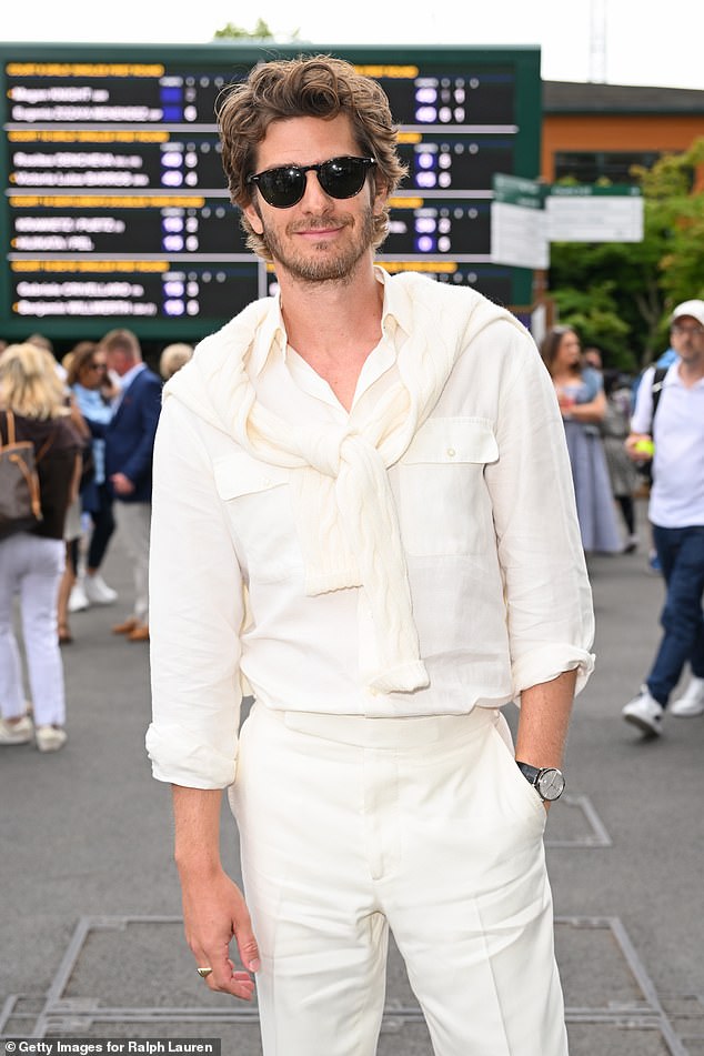 He posed for the cameras upon arrival