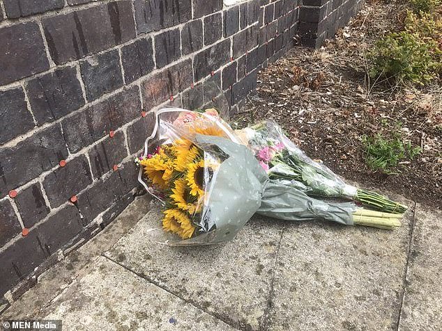 Floral tributes and flowers for both boys were left at the station after news broke of their deaths